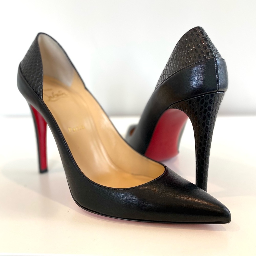 Christian Louboutin Maastricht 100mm black heel pump size 39